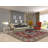 Red Geometric Kazak Oriental Area Rug 8