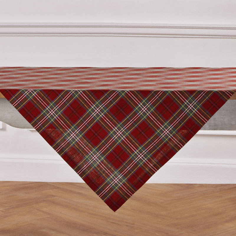 Classic Tartan Plaid Table Throw