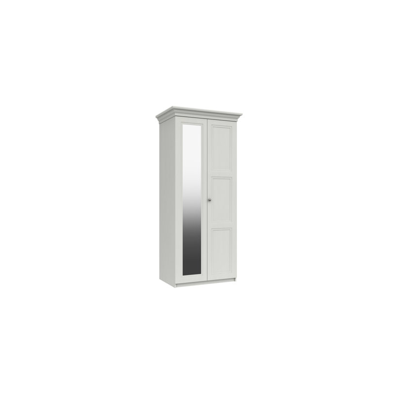 Adnan 2 Door Manufactured Wood Wardrobe, White