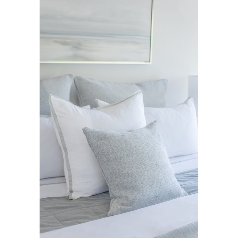Athena Pillow Cover & Insert, Rectangular, 28"H x 36"W, Shore Blue