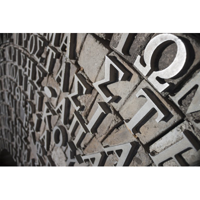 Lettres grecques - Photographie sur toile tendue