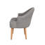 50cm H Polyester Blend Upholstered Slat Back Armchair-1297269436