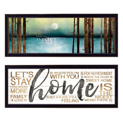 Love Home 2-Piece Vignette Framed Wall Art for Living Room, Home Wall Decor by Marla Rae