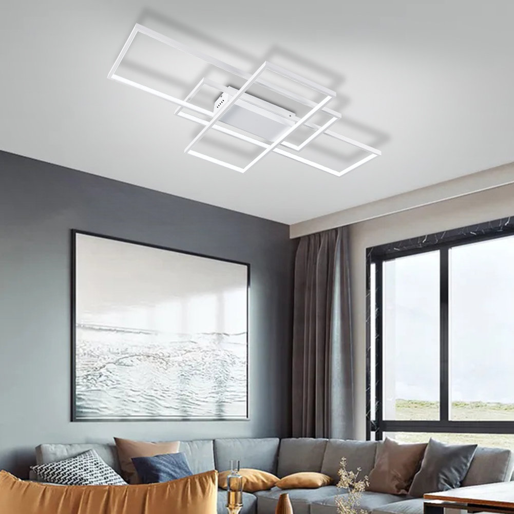 3-Light LED Semi Flush Mount
