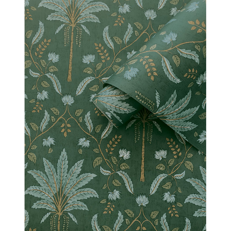 Papier peint palmier non collé Palm, Vert