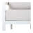 Contour 27.6" Outdoor Curved Patio Accent Chair with Aluminum Frame and Cushions-125962980-125962979