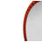 Varsha Oval Glossy Red Mirror-348831320