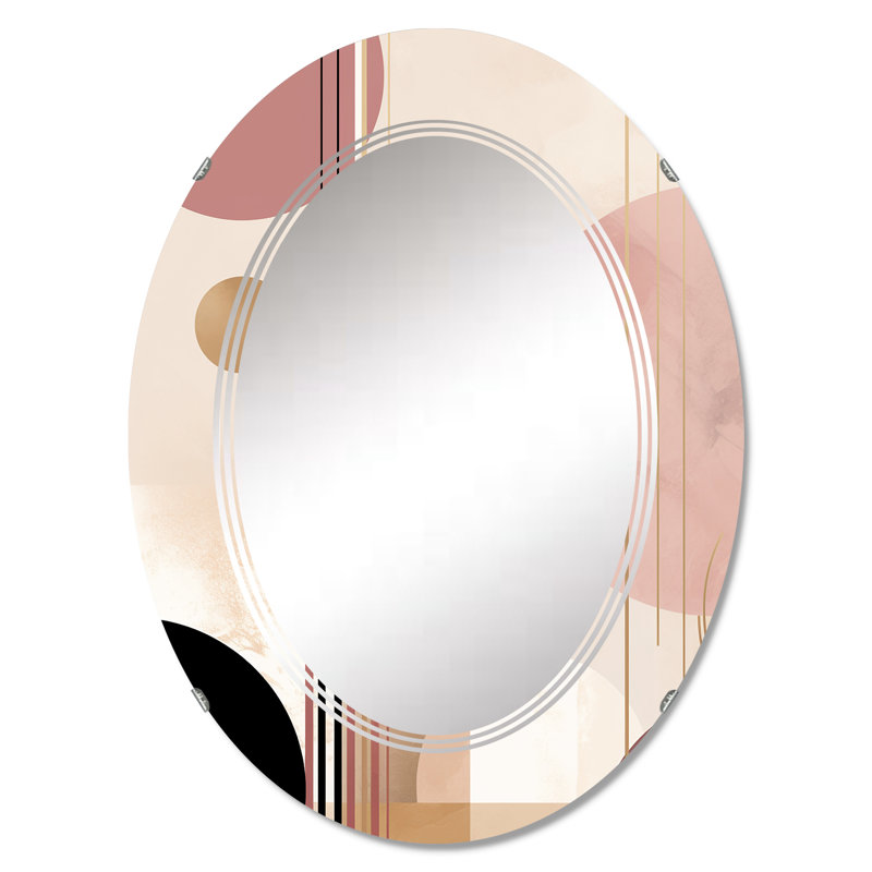 Lagrosa - Miroir mural moderne ovale, 30 po x 20 po