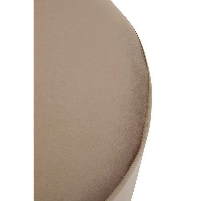 Aidan-Joseph Accent Stool, Mink, Silver