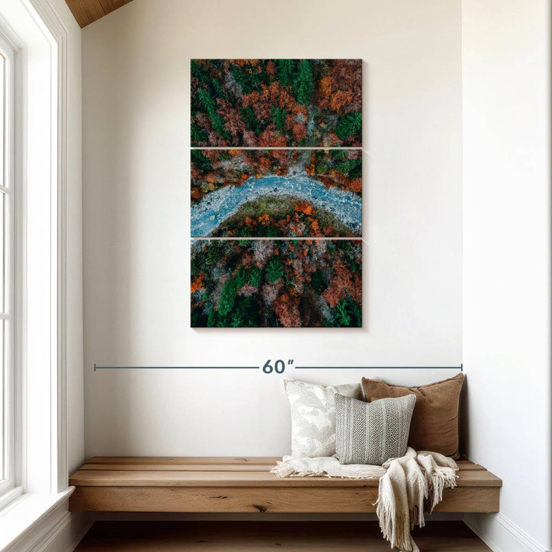 Alvord Autumn River In Bern, 45" H x 28" W