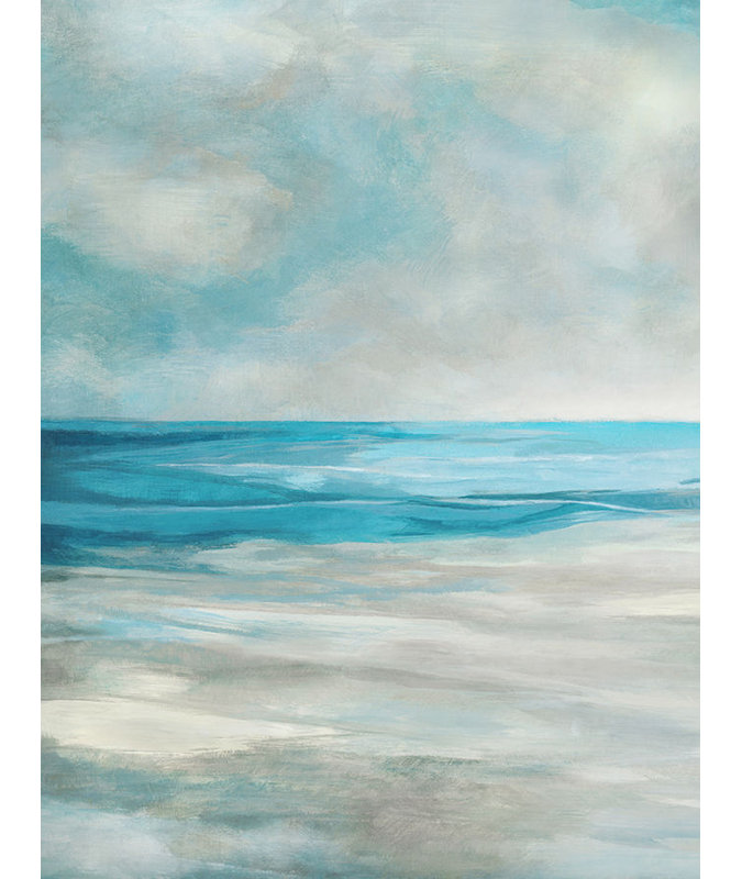 Surf And Sand I Print by Barclay Butera, 63" H x 47" W x 1.5" D, Image Brush Gel
