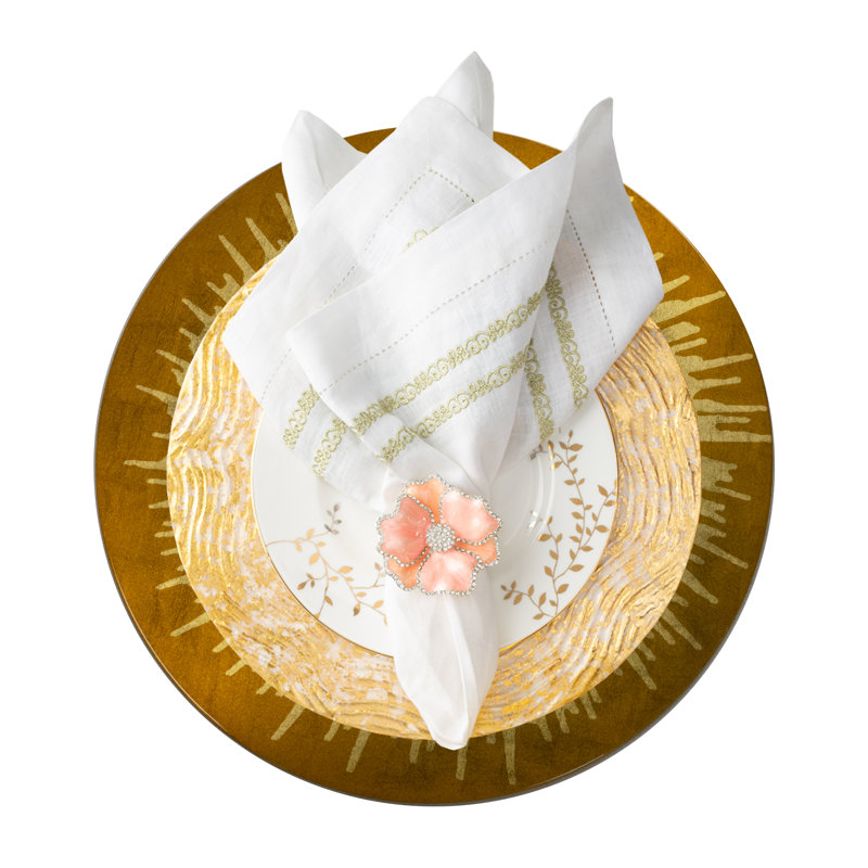 Gold Splash on Mustard Lacquer Placemat