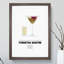 Pornstar Martini Cocktail - Picture Frame Typography-62804000-62804001