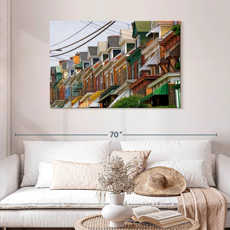 Lilie Pittsburgh Colorful Homes, 30" H x 45" W