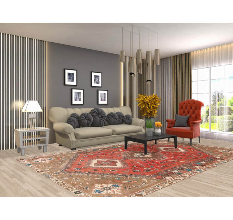 Tapis traditionnel en laine Tribal