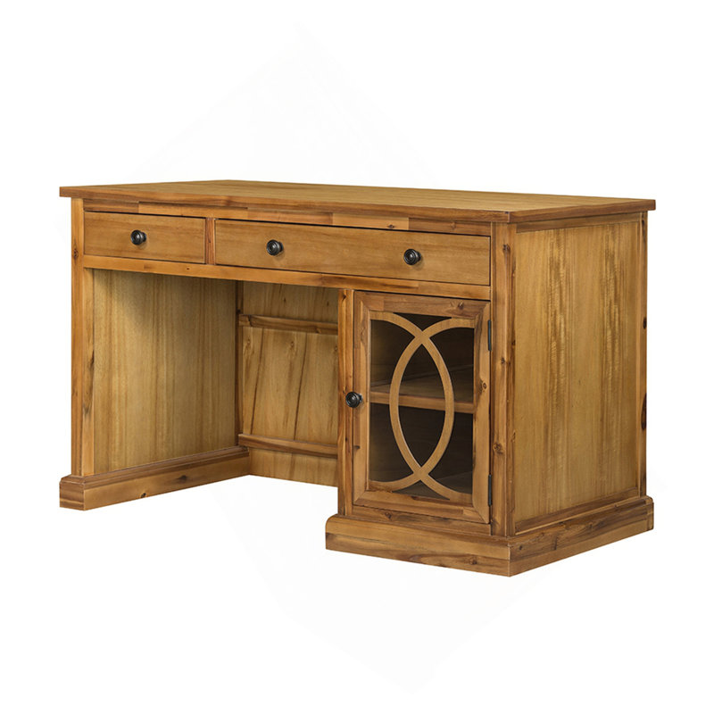 Bureau brun 50 x 26 x 31 po, Bois naturel / brun