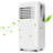 8,000 BTU Portable Air Conditioner - Cooling up to 450 Sq.Ft, 4-in-1 (Cool/Dehumidify/Fan/Sleep), 24H Timer + Remote, Window Kit Included, Compact & Efficient