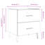 Roshawna 40cm W Iron Bedside Table-135624561