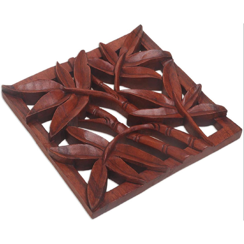 Handmade Traditional Plants & Flowers Wall Decor on Wood