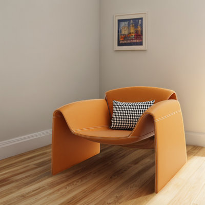 Wrett Faux Leather Armchair