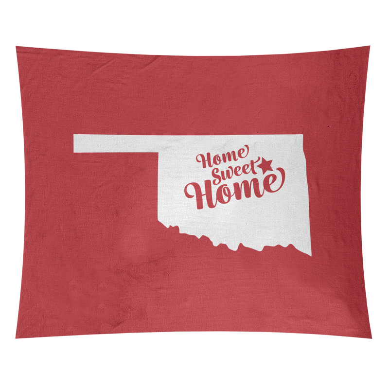 Tapisserie Sweet Home Tulsa, H 27,5 po x l 37,5 po, Rouge