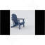 Chaise Adirondack pliante en PEHD avec porte-gobelet double - Chaise Adirondack en composite avec texture bois-, bleu marine-1069277442