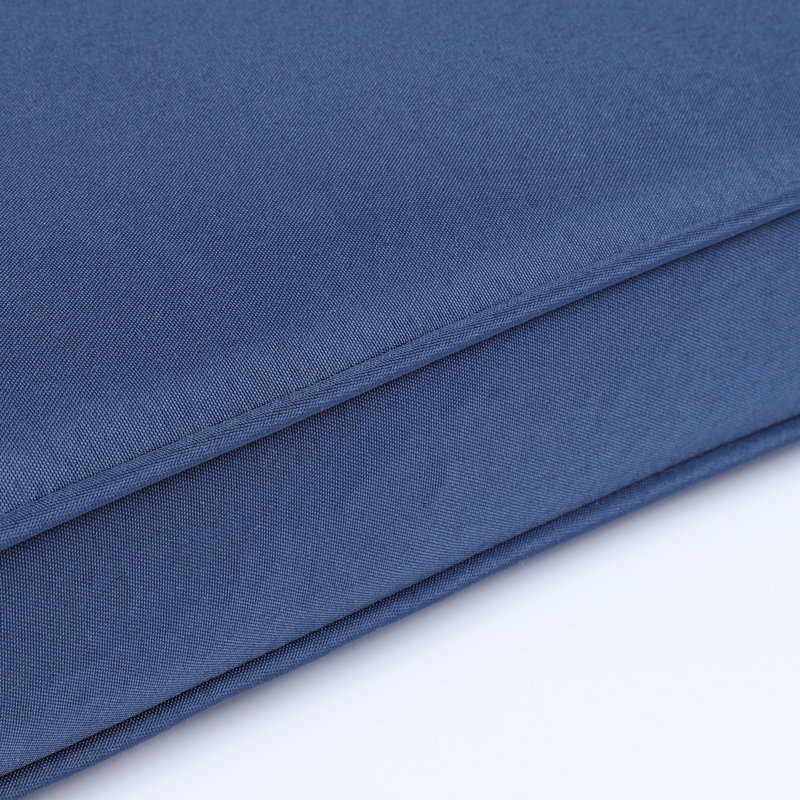 2Pcs Chaise Lounge Cushions, Navy Blue, Cloth, Sponge Filling, , Fade Removable Zipper Covers For Long-Lasting Use Blue Cushion Replacement, 2Pcs, Breathable , High Resilience Sponge, Covers, With