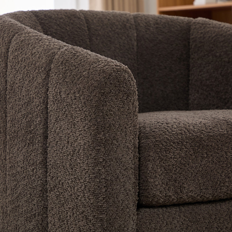 Fauteuil pivotant à 360 ° 32,28 po, Gris anthracite