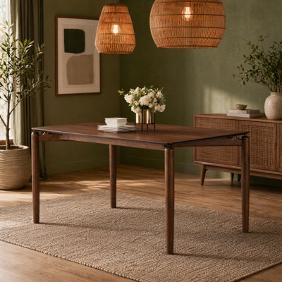 Solid Wood Base Dining Table