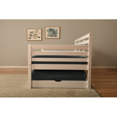 Alexz Wood Daybed with Pop Up Trundle Bed, Mattresses Not Included