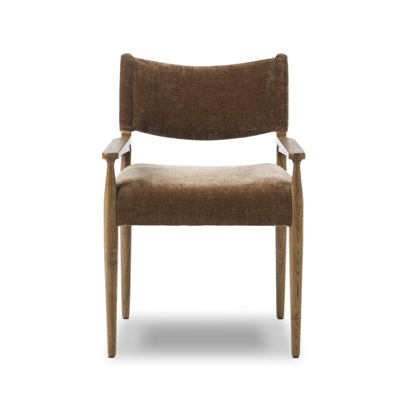 Fauteuil de salle à manger Tara Yokum, Chêne grillé, Monte Olive