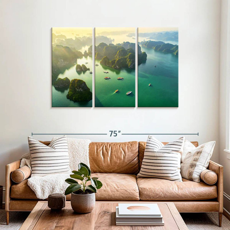 Gillard Ha Long Bay Aerial View, 36" H x 57" W