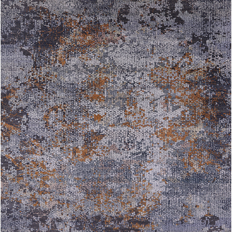 Abstract Indoor Rug, Square 7'