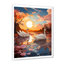 «Graceful Mirage Swans II», reproduction d'art sur toile-97170100-97170101