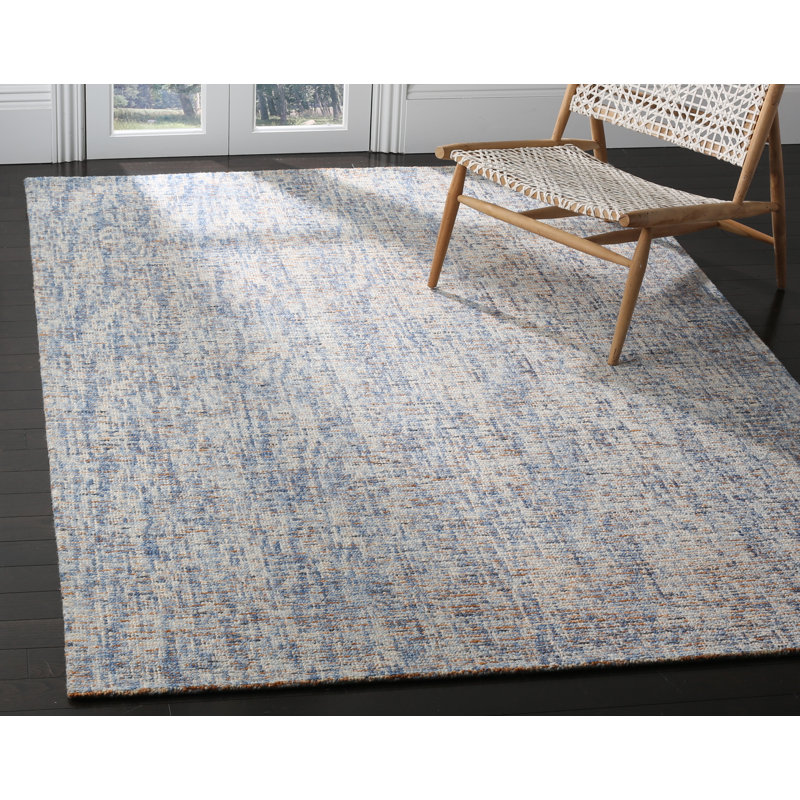 Tapis en laine touffeté à la main Somwya, Rectangle 9 pi x 12 pi
