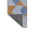 Tapis géométrique bleu / brun clair Leyden-608529088
