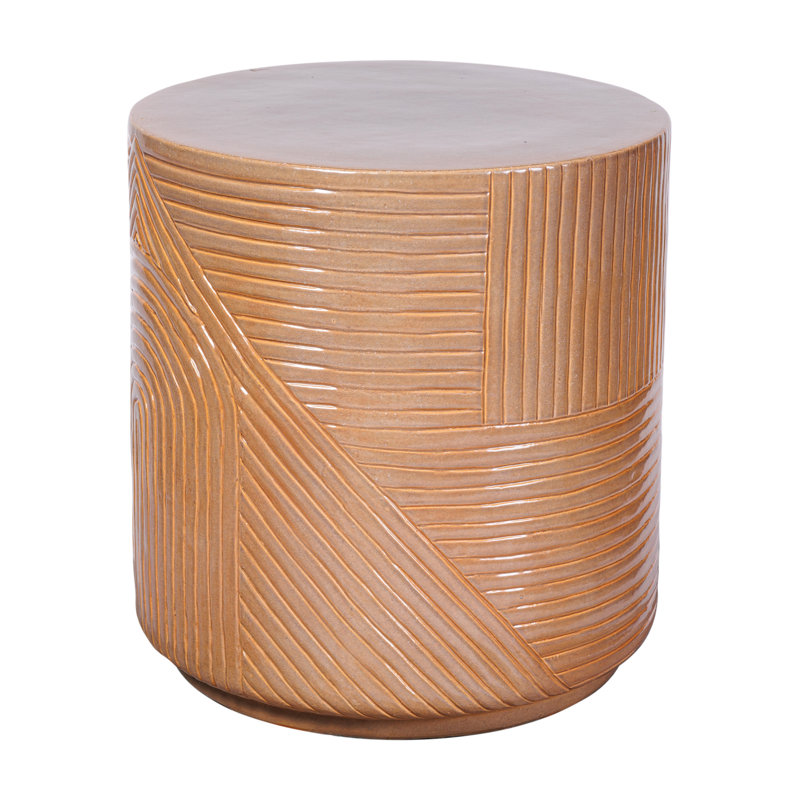 Serenity Garden Stool, Taupe Gloss