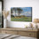 Illustration de paysage de prairie côtière, images de salon, impression sur toile encadrée sur toile.
