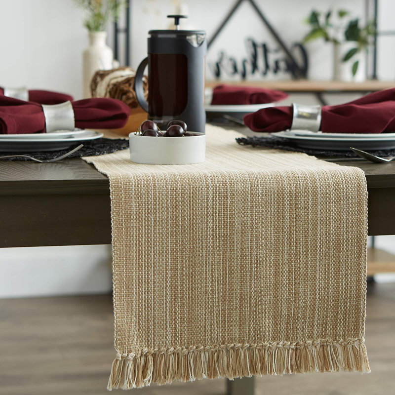 Chemin de table Farmhouse, Taupe