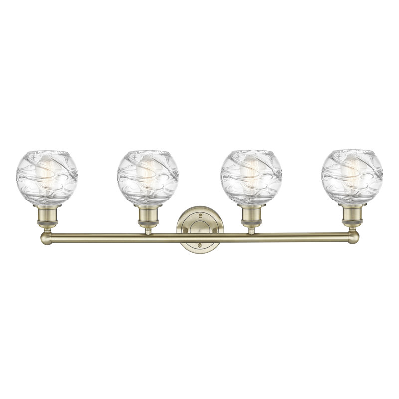 Cambria 4 - Light Dimmable Vanity Light, Antique Brass