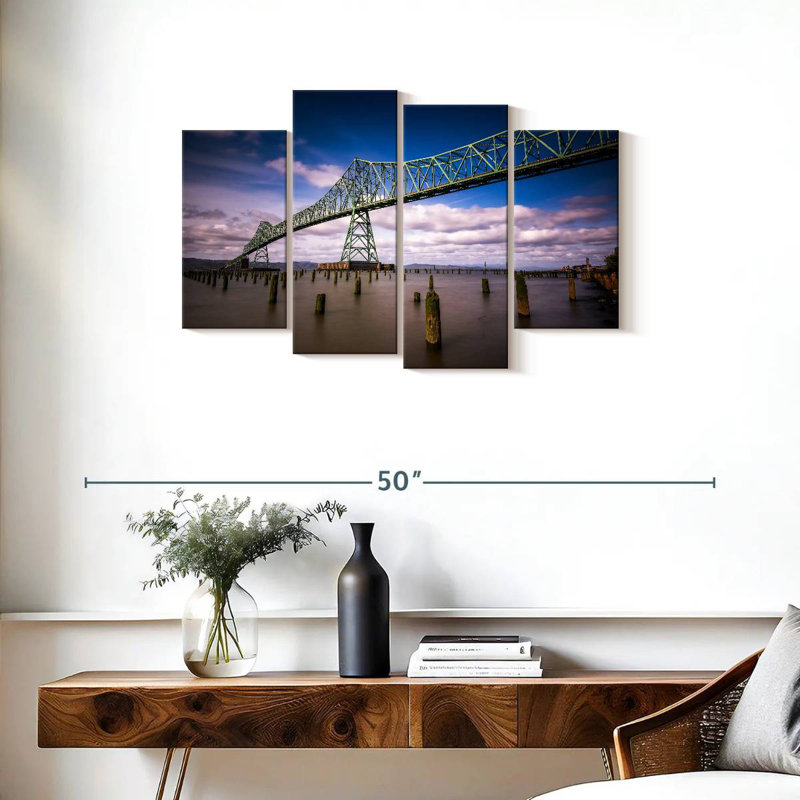 Lilie Astoria Megler Bridge, H 22 po x l 36 po