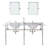 Copeland 33" Tall Marble Oval Console Bathroom Vanity with Faucet and Overflow-845264575