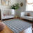Loreen Washable Geometric Indoor / Outdoor Rug-1398365592
