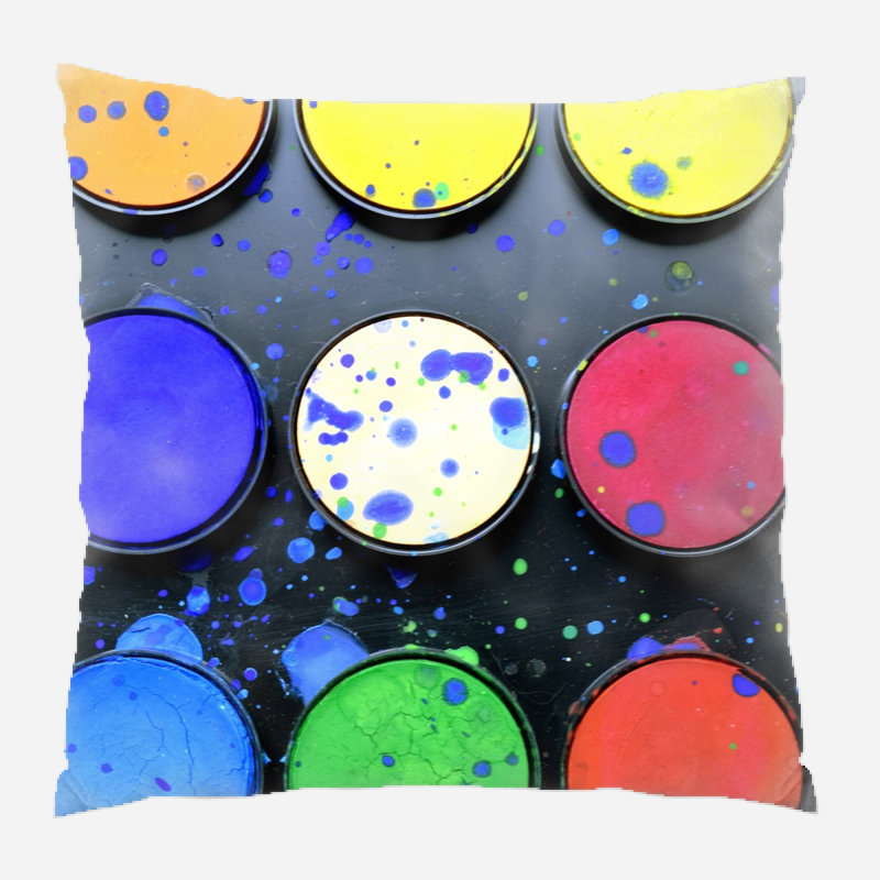 Coussin de fournitures scolaires Zumbrota, Intérieur, Microsuède