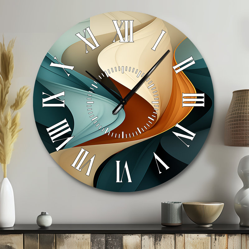 Horloge murale Teal, Grand