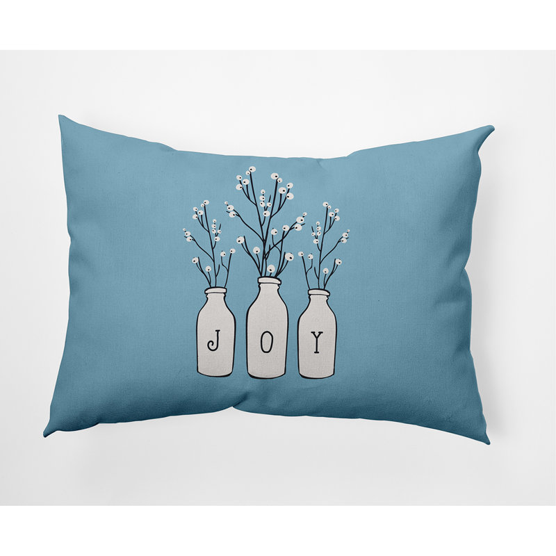 Coussin intérieur / extérieur Holiday Wishes, Glace
