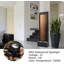 Fontaine d'intérieur 59 "à miroir avec lumière DEL, sons d'eau relaxants, cadre en aluminium - Décoration zen pour la maison, le bureau, le jardin-514124888