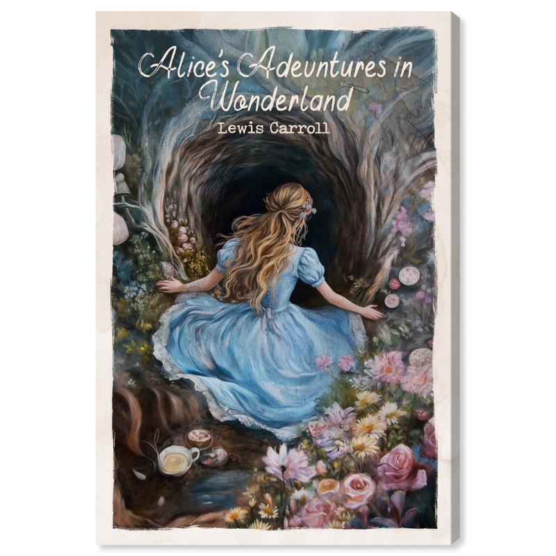 Art classique sur toile, Alice , H 36 po x l 24 po, Peinture sans cadre, Toile tendue