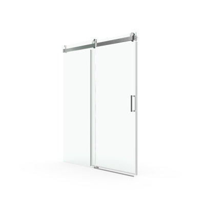 56" - 60" Shower Door, 1/4" Tempered Glass For , -Proof, , Brushed Nickel Touch X 76" With -Proof Expression, Life