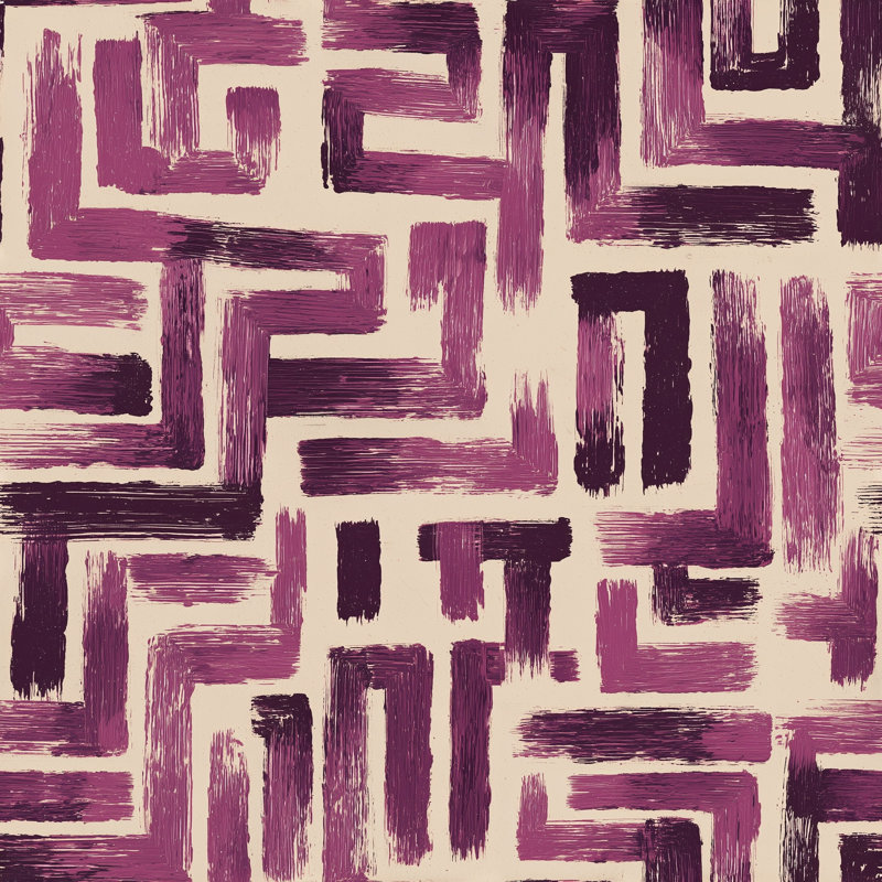 Papier peint à motifs abstraits, formes géométriques et murale moderne, Non-Woven Non-Pasted